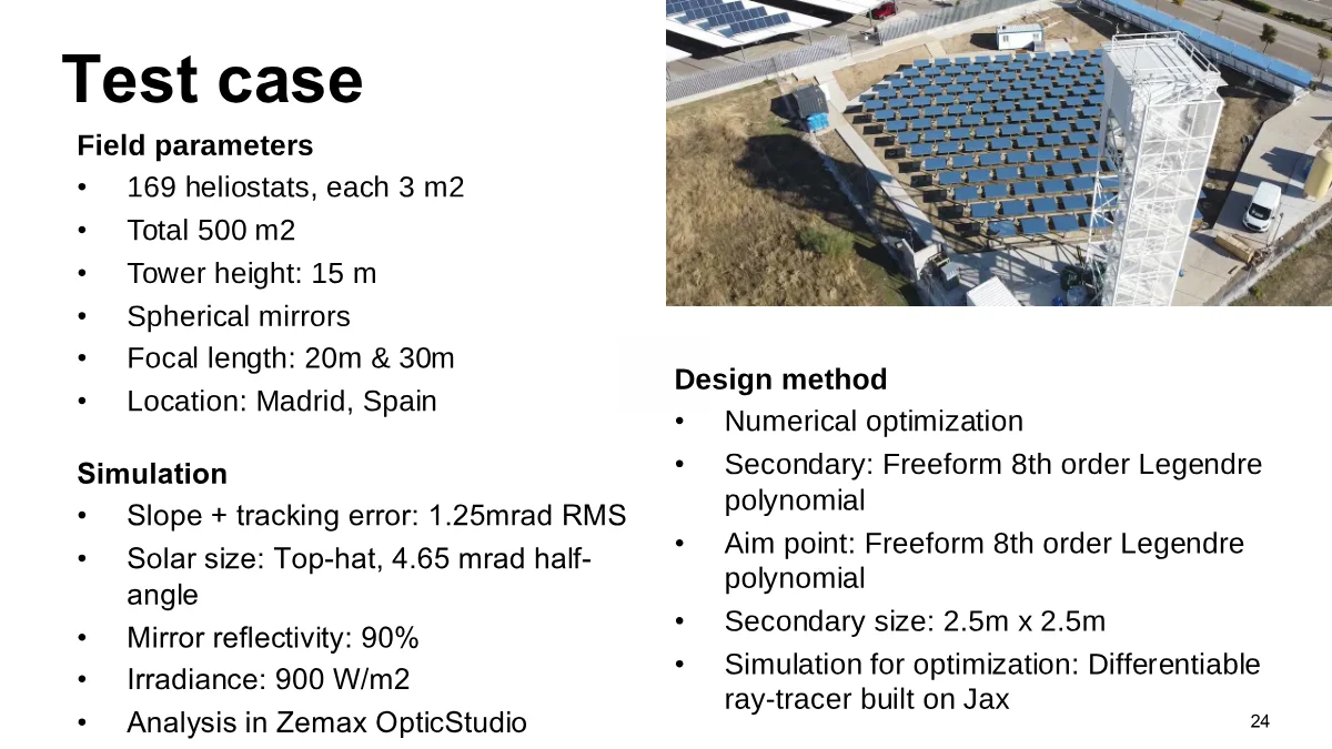 Page 24: Slide 24: Test case parameters