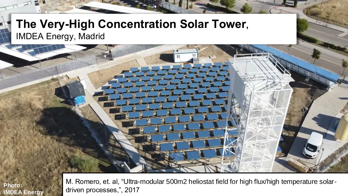 Page 8: Slide 8: Very-High Concentration Solar Tower